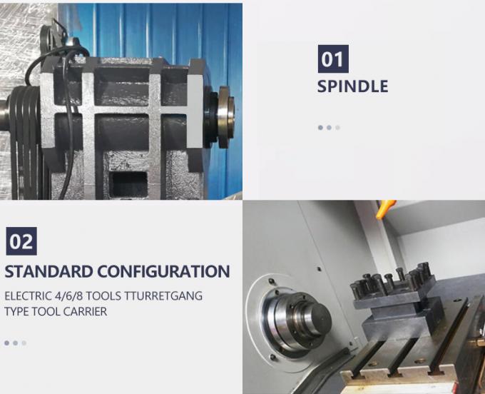 CK0640 Döner Kesme Dikey CNC Makinesi Otomatik Düz Yatak Horizontal 1