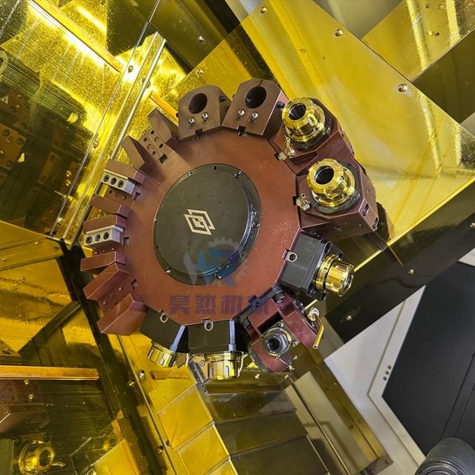 Çifte Spindle Eğri Yatak Otomatik CNC Döner TCK56Y Sub Spindle Drive ile CNC Döner Döner 5