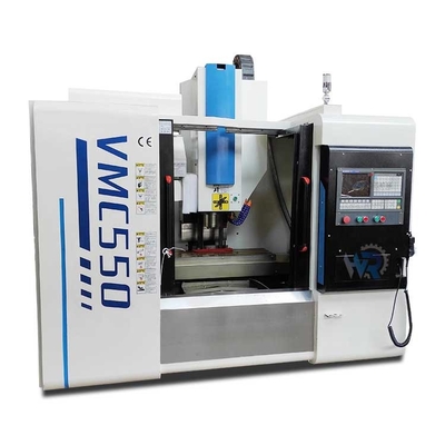 Yüksek Hassasiyetli Beyaz Metal Parçalar VMC CNC Freze Makinesi VMC550 600x450mm