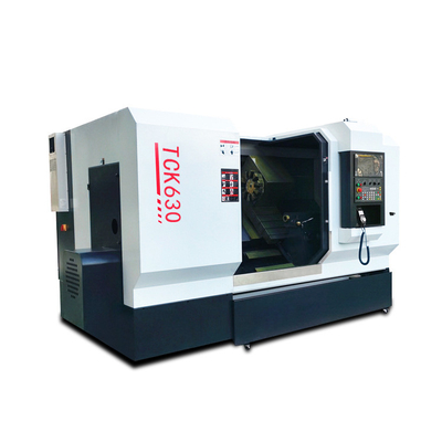 45 derecelik CNC Metal Döner Makine Tck630 Eğri Yatak Döner Merkezi